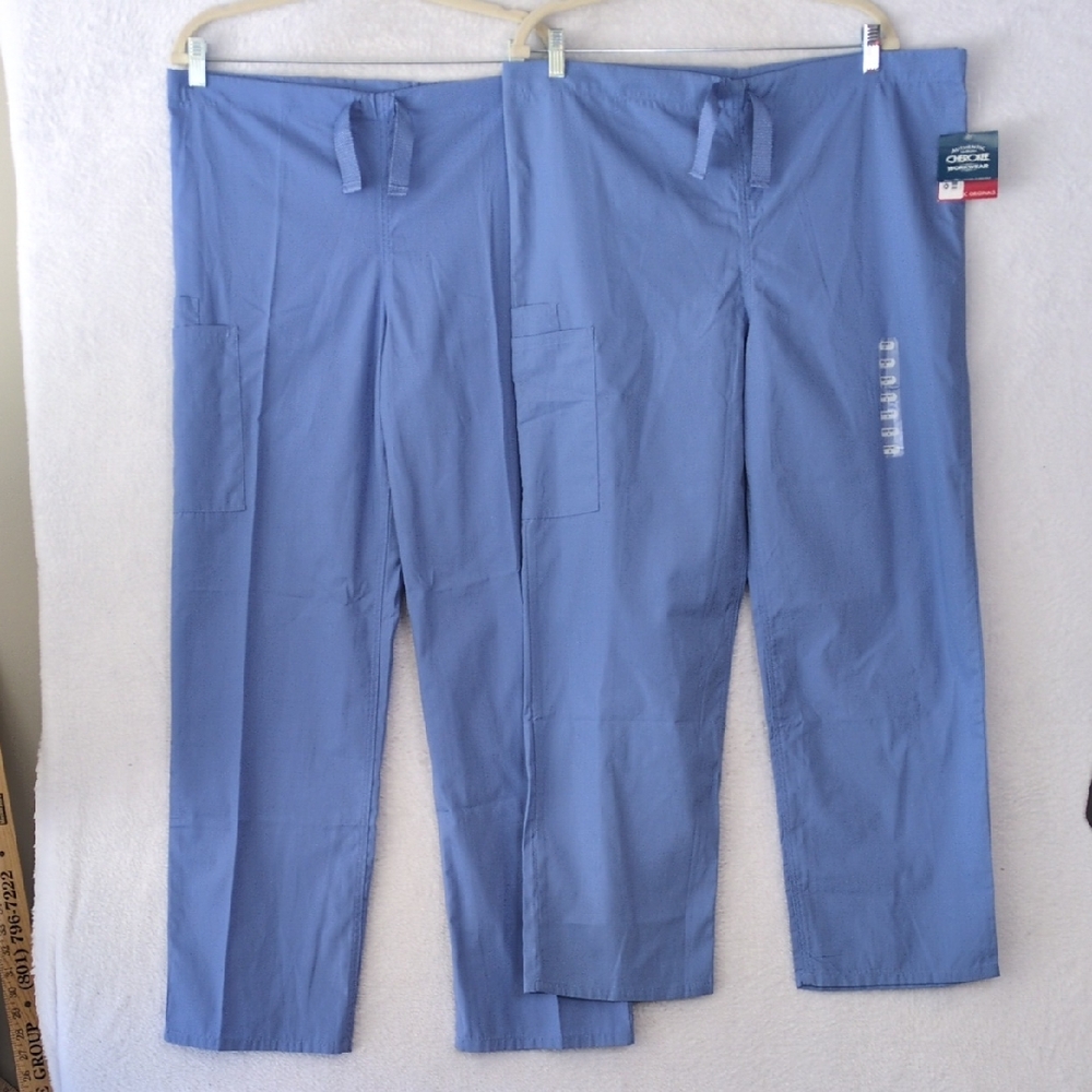 Cherokee Unisex Blue Medical Scrub Pants‎ Bundle Size S